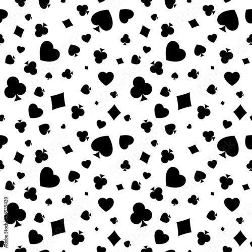  Heart, diamond, spade and clubs background