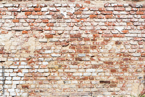 Lacobel brick wall with vintage look