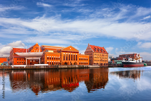  Former granary and the Baltic Philharmonic in Gdansk, Poland.