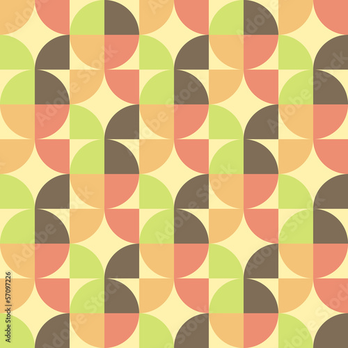 Fototapeta Abstract Retro Geometric seamless pattern with triangles