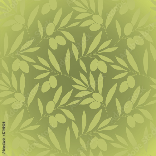 Lacobel Vector pattern olive branch on .For labels, packaging.