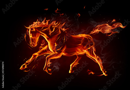 Lacobel Fiery horse