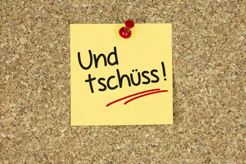 und tschГјss und tschГјss