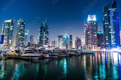 Fototapeta Dubai Marina cityscape, UAE