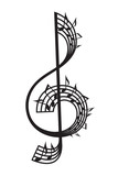 treble clef and notes