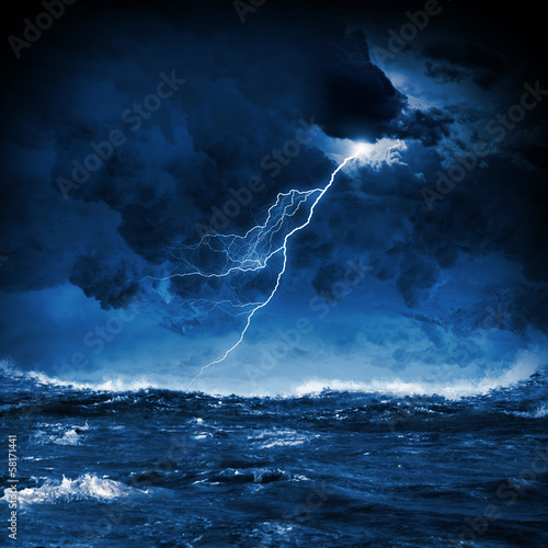 Storm at night
