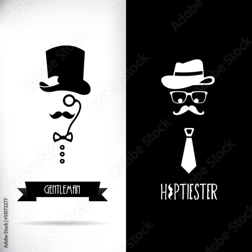 Fototapeta Gentleman and hipster