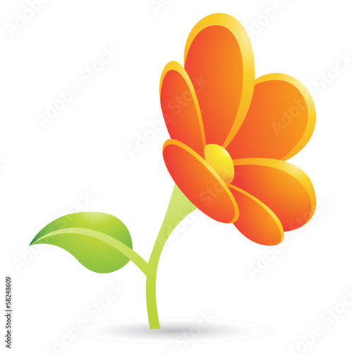 "Orange Flower Icon" Stock photo and royalty-free images on Fotolia.com