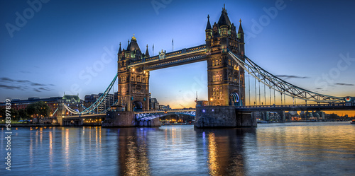 Fototapeta HDR image of Tower Bridge