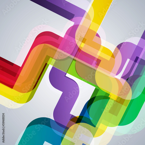 Fototapeta Abstract pipes background with design elements.