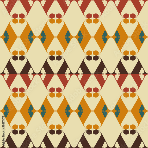  Retro style abstract seamless pattern