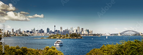  Sydney harbor and downtown buildings