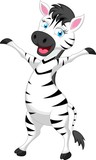 Zebra cartoon standing