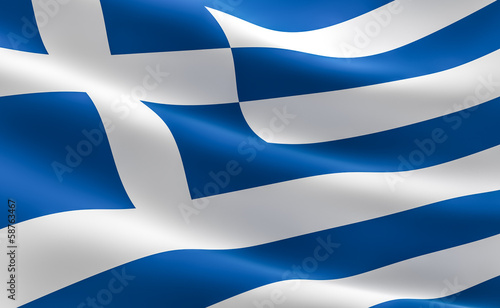 Lacobel Greek flag - Hellenic Republic