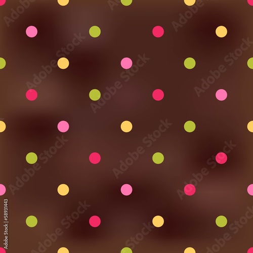Fototapeta seamless polka dots pattern