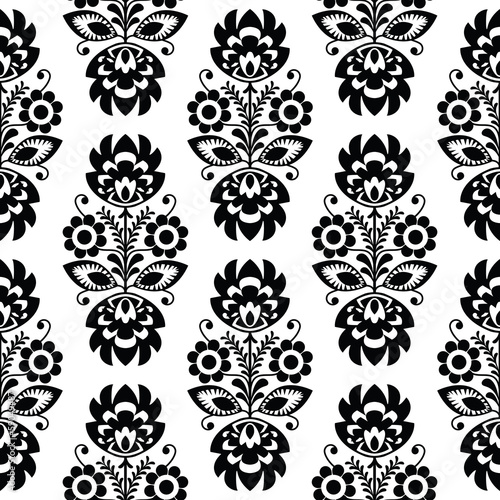 Lacobel Seamless traditional floral polish pattern - ethnic background