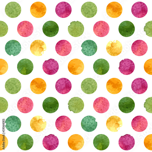  Watercolor circles pattern