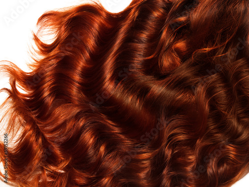 Fototapeta Brown Curly Hair Texture. High quality image.