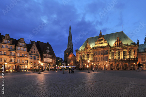  Bremen citycenter with city hall
