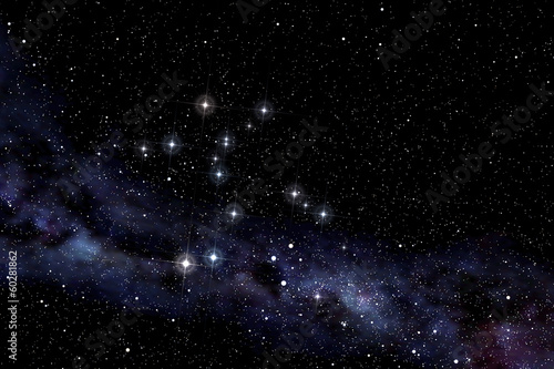 Lacobel Centaurus constellation in the starry night