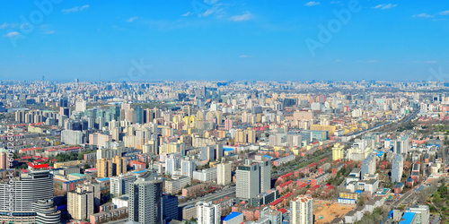 Fototapeta Beijing aerial view