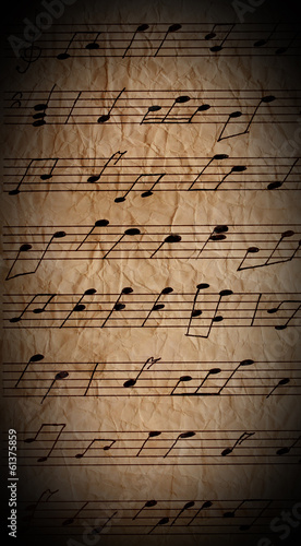 Fototapeta Musical notes close-up