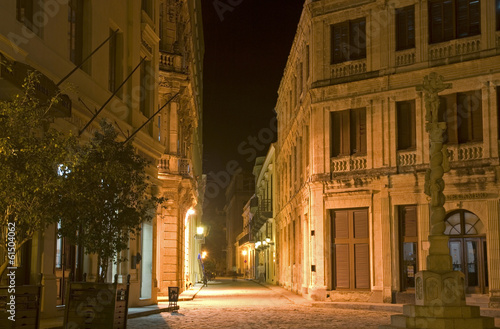 Lacobel Old town by night, Havana, Cuba
