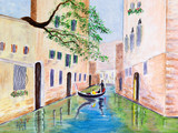 Painting of a Gondola