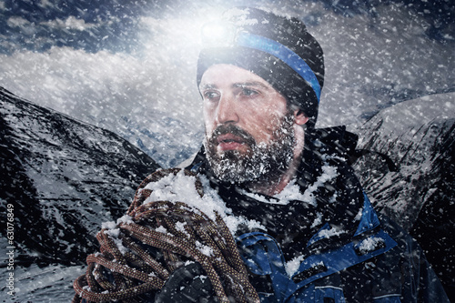 Adventure mountain man