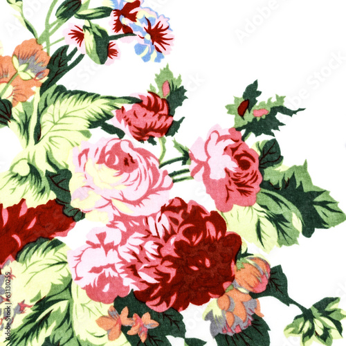  Rose Red Fabric background, Fragment of colorful retro tapestry