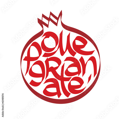 kaligrafia-granatowa-typografia-kaligrafia-owocowa