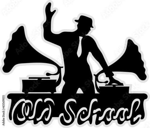 Fototapeta Old School DJ