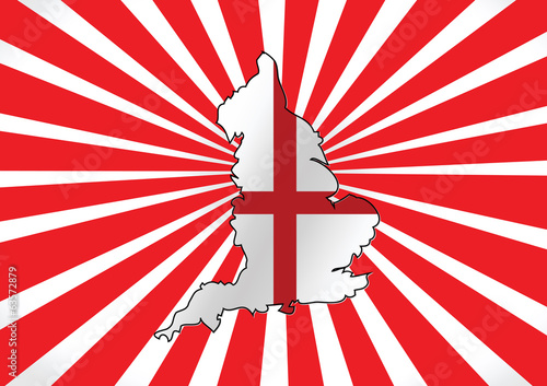 Fototapeta map of England flag Decorative idea design