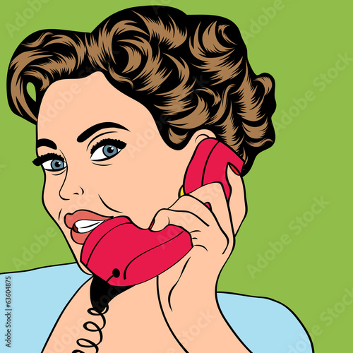 kobieta-rozmowy-przez-telefon-ilustracja-pop-art