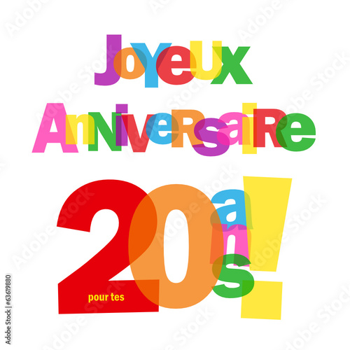 Joyeux Anniversaire 20