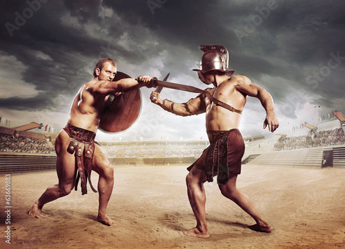 gladiatorzy-walczacy-na-arenie-koloseum