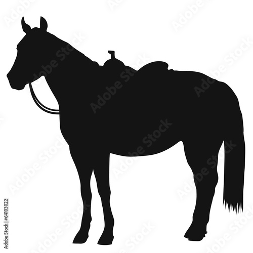 Fototapeta Western Horse Silhouette