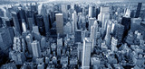 Manhattan top view poster