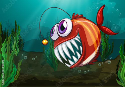  A big fish under the sea