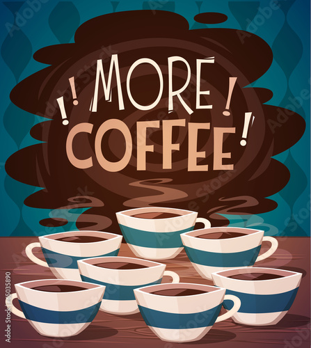 Fototapeta Coffee background. Vector image