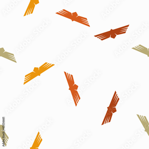  seamless background: wing, feather, bird