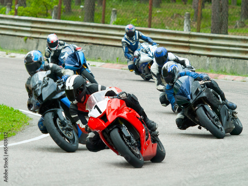 Fototapeta Motorbike racing