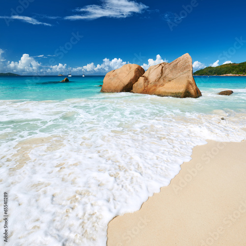 Fototapeta Beautiful beach at Seychelles