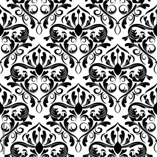 Fototapeta seamless wallpaper. damask pattern. flower background