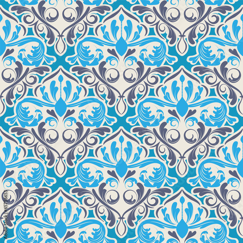 Lacobel seamless wallpaper. damask pattern. flower background