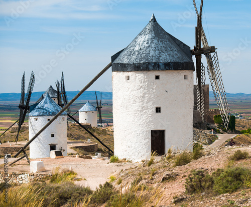 Fototapeta Group of windmills