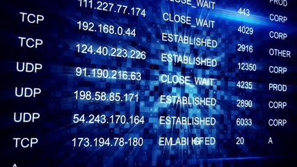 IP address seamless loop background