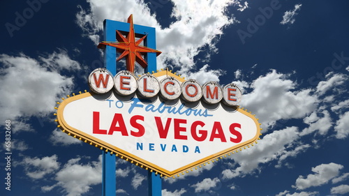 Lacobel Las Vegas Sign Churning Clouds Time Lapse