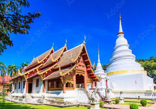 Lacobel Wat Phra Sing in Chiangmai province of Thailand