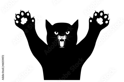 Lacobel cat's claws scratch a background